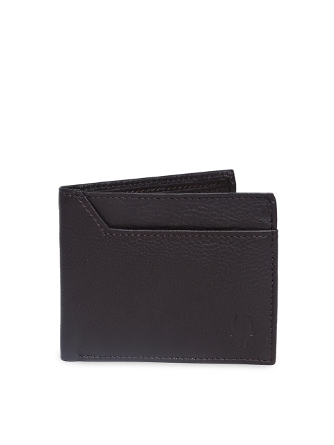 

WildHorn Men Dark Brown Leather Wallet