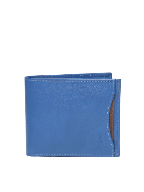 

WildHorn Men Blue Leather Wallet
