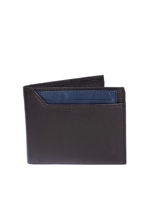 

WildHorn Men Dark Brown Leather Wallet