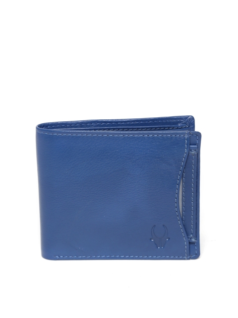

WildHorn Men Blue Leather Wallet