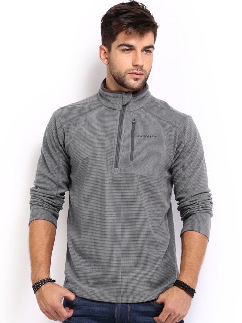 

Wildcraft Men Grey Fleece Pullover 14
