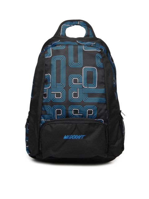 

Wildcraft Unisex Black & Blue Backpack