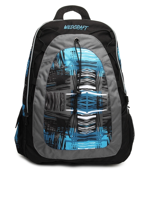

Wildcraft Unisex Black & Blue Backpack