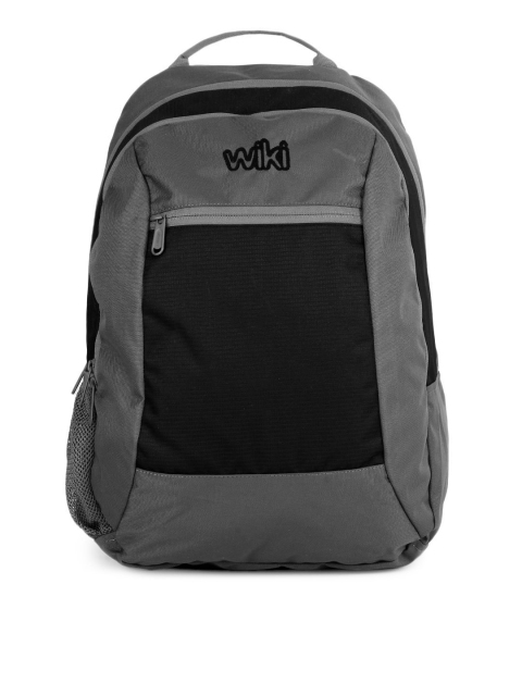 

Wiki by Wildcraft Unisex Black & Grey Backpack