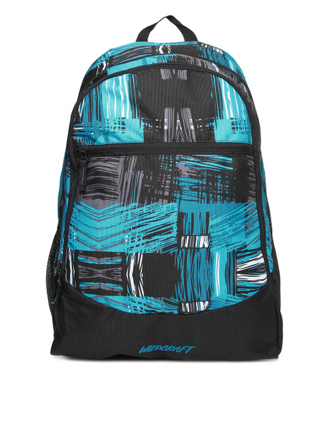 

Wildcraft Unisex Blue & Black Backpack