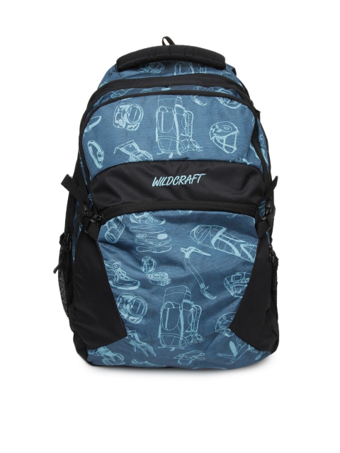 

Wildcraft Unisex Blue Printed Backpack