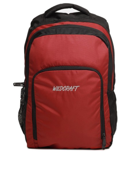 

Wildcraft Unisex Red & Black Backpack
