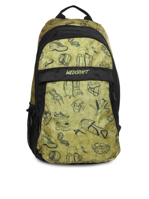 

Wildcraft Unisex Green & Black Printed Backpack