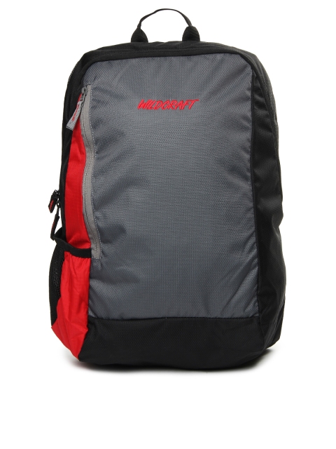 

Wildcraft Unisex Grey & Red Laptop Backpack