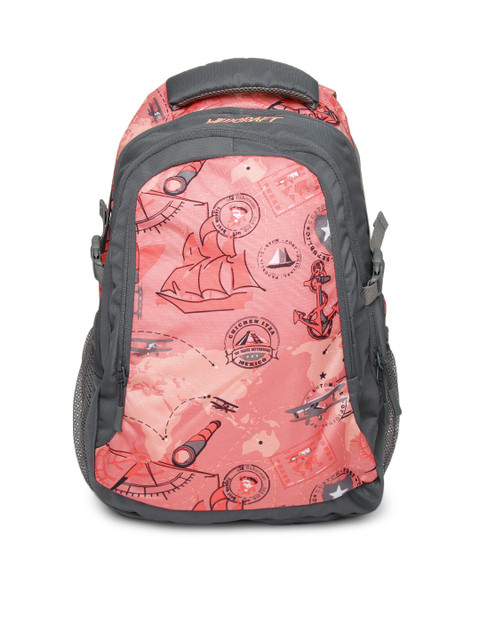 

Wildcraft Unisex Pink Printed Backpack