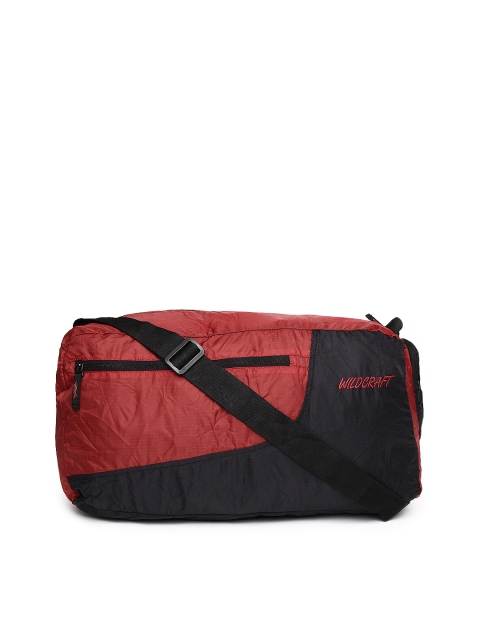 

Wildcraft Unisex Red & Black Foldable Duffle Bag