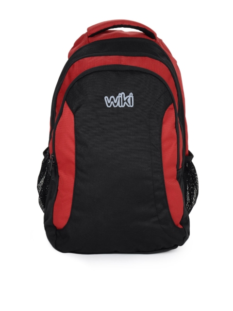 

Wiki by Wildcraft Unisex Black & Red Backpack