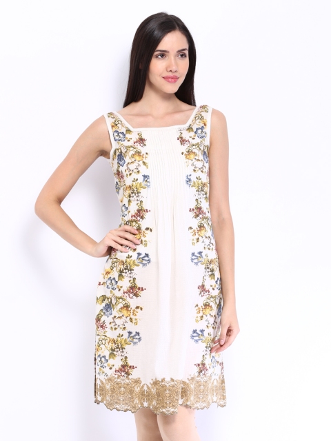 

Wishful by W Women Off-White Printed Kurta
