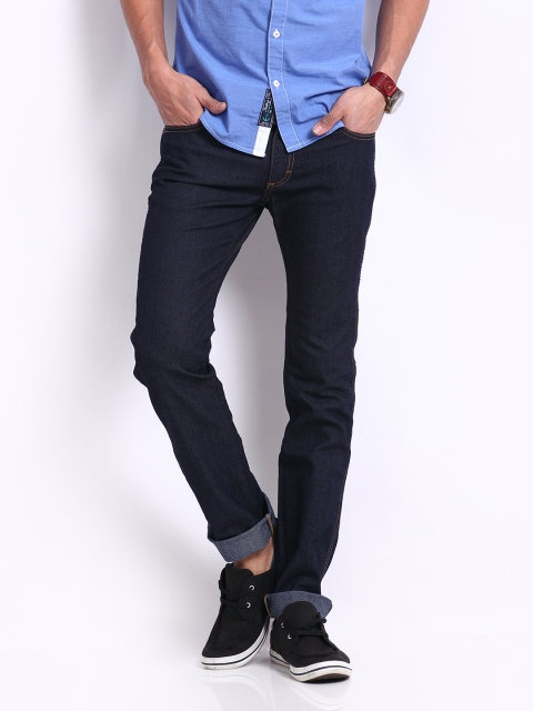 Wrangler Men Blue Skanders Slim Fit Jeans available at myntra for Rs.947