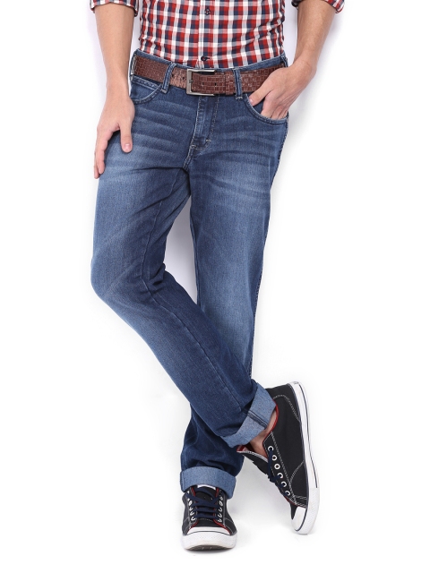Wrangler Men Blue Skanders Slim Fit Jeans available at myntra for Rs.1147