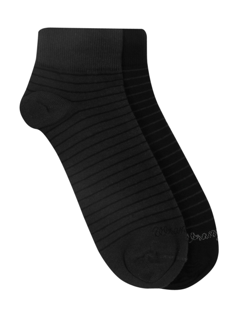 

Wrangler Men Pack of 2 Striped Socks, Black