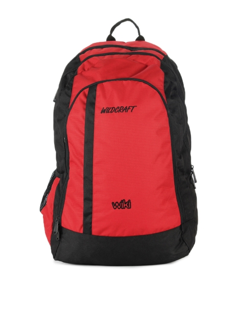 

Wildcraft Unisex Red & Black Backpack