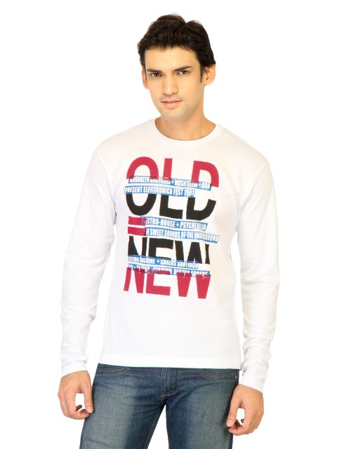 

Flying Machine Men Printed White Tshirts