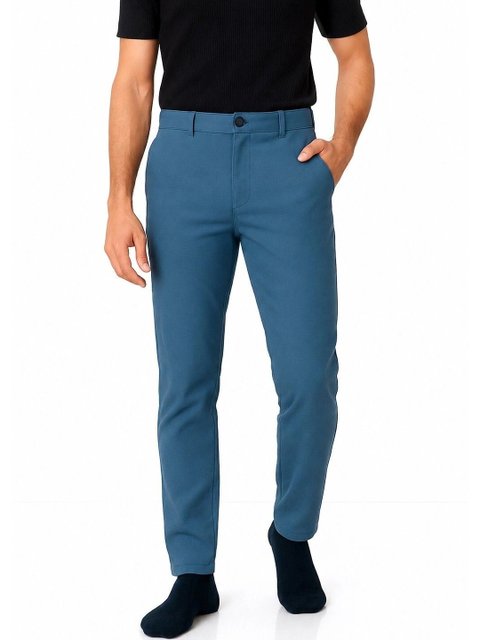 Blue Formal Trousers – Easy Wash