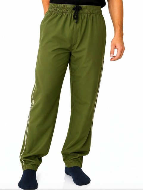 Olive Green & Grey Training Track Pants