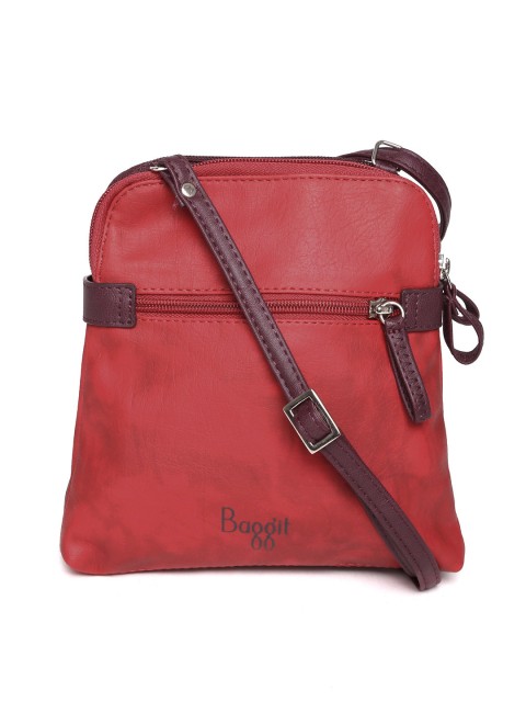 Baggit Women Red Wine Coloured Sling Bag Handbags For Baggit Women Red Wine Coloured Sling Bag Handbags For 1003061 Myntra