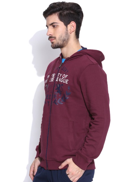 wine coloured hoodie