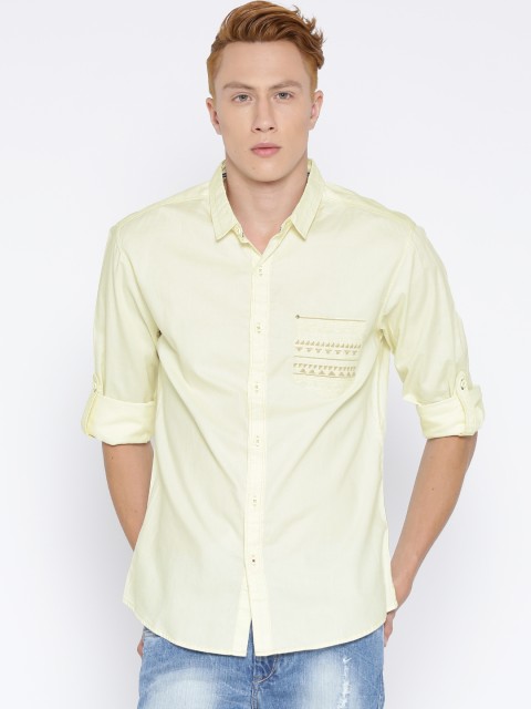 Men Light Yellow Dress Fashion Dresses