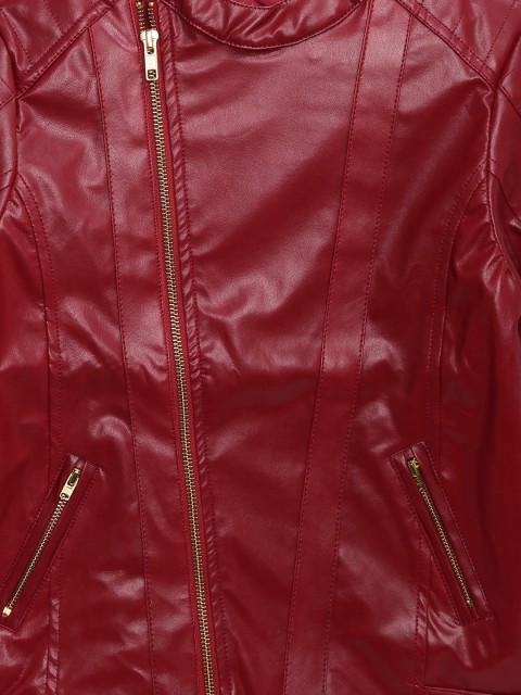 Allen Solly Junior Girls Red Faux Leather Jacket Jackets For Allen Solly Junior Girls Red Faux Leather Jacket Jackets For Myntra