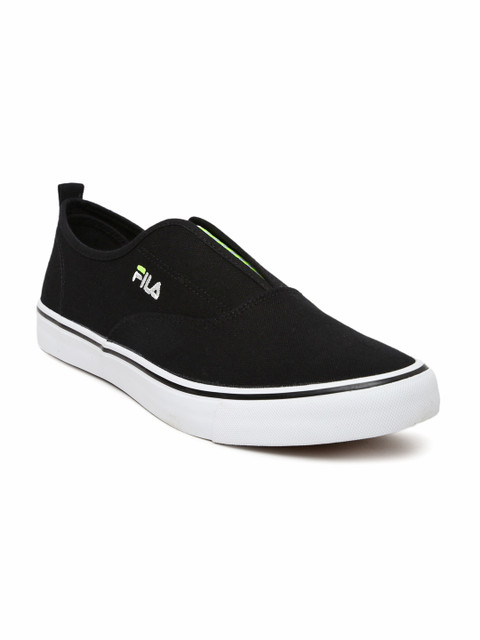 fila black slip ons