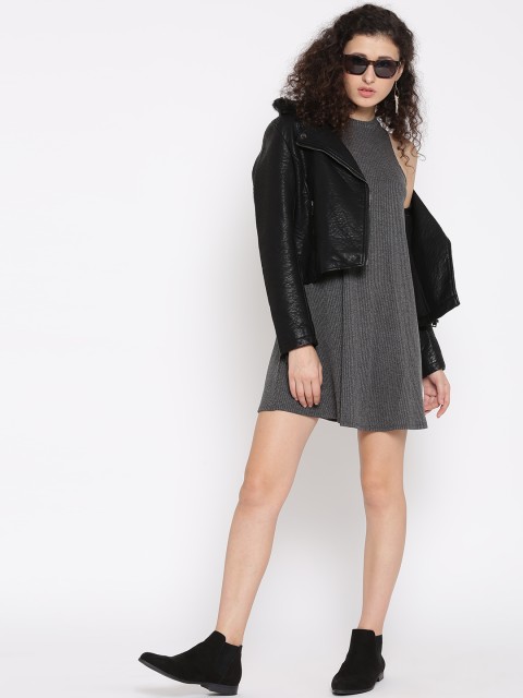 Forever 21 Black Faux Leather Biker Jacket Jackets For