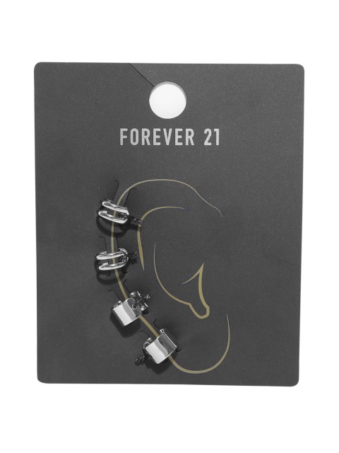 Forever 21 Clip On Earrings Image Of Earring Forever 21 Set Of 2 Silver Toned Clip On Earrings For