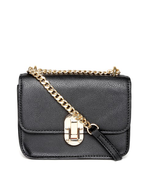 Mango Black Sling Bag Handbags For Women 1740414 Myntra