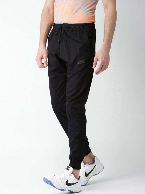 nike black slim fit joggers