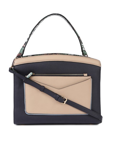 Accessorize Navy Blue Dusty Pink Colourblocked Shoulder Bag Accessorize Navy Blue Dusty Pink Colourblocked Shoulder Bag Handbags For Women 2095848 Myntra