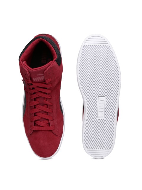 puma unisex red 1948 mid casual shoes puma unisex red 1948 mid casual shoes