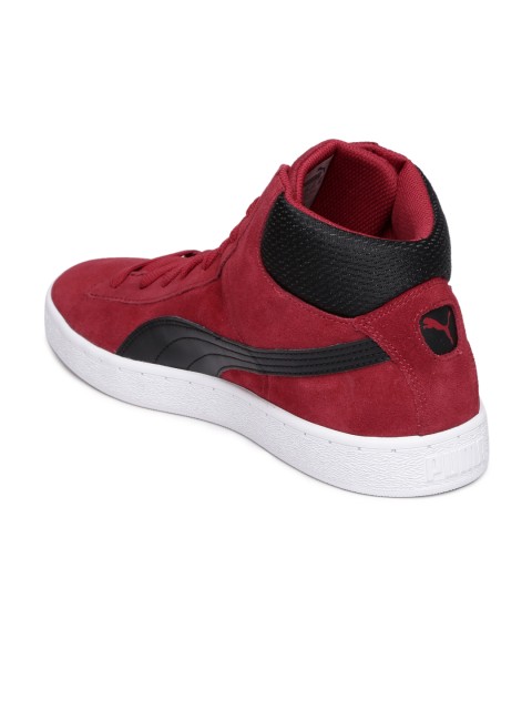 puma unisex red 1948 mid casual shoes puma unisex red 1948 mid casual shoes