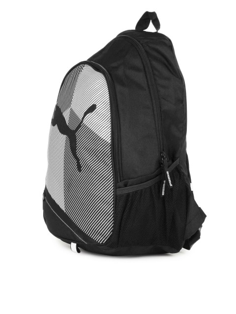 puma unisex echo plus black & white backpack puma unisex echo plus black & white backpack