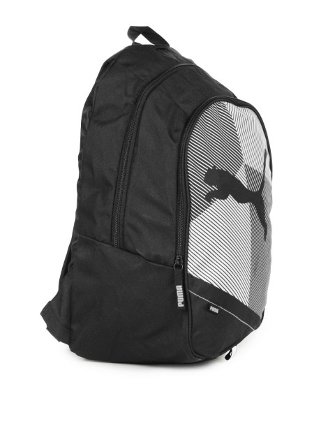 puma unisex echo plus black & white backpack puma unisex echo plus black & white backpack