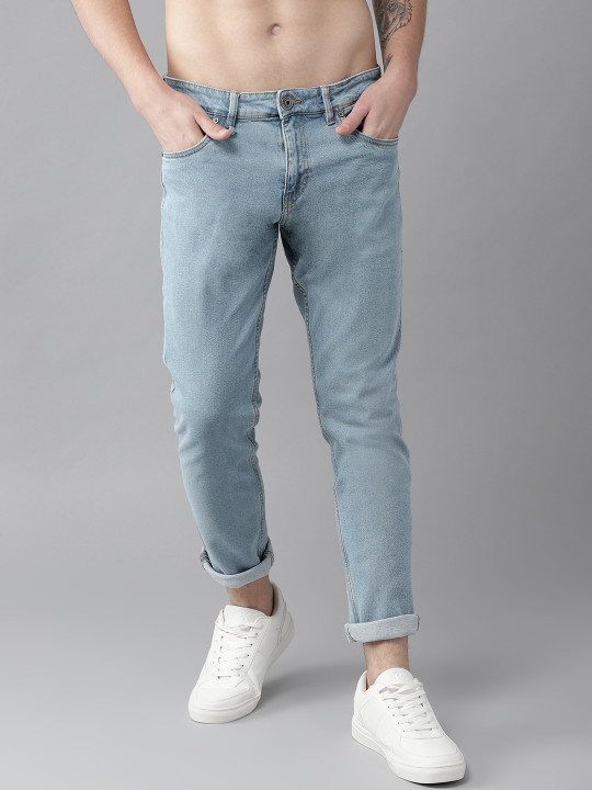 Roadster Men Blue Slim Fit Mid-Rise Clean Look Stretchable Jeans