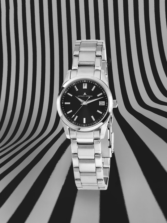 Jacques Lemans Women Black Analogue Watch 1-1811A