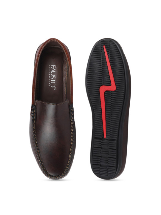 men brown loafers
