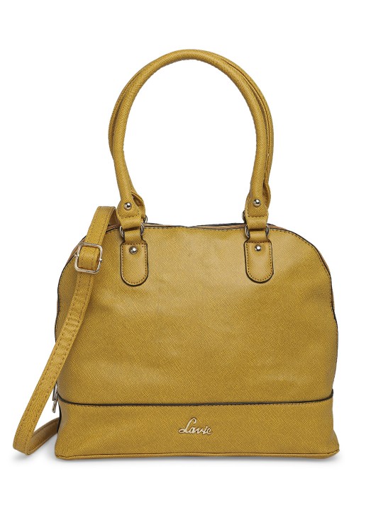 Lavie Bardsey Women Mustard Yellow Medium Satchel