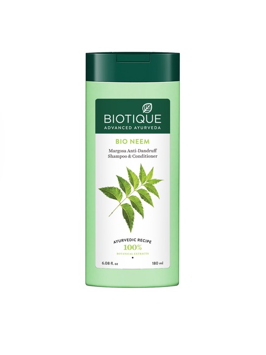 Biotique Bio Neem Margosa Anti-Dandruff Sustainable Shampoo & Conditioner 180 ml