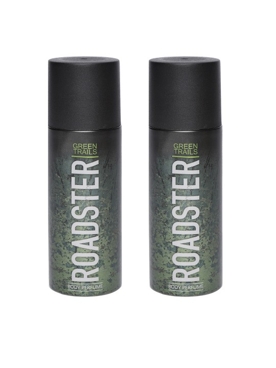 Roadster The Lifestyle Co Men Set of 2 Green Trails No Gas Body Sprays