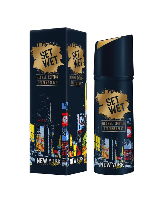 Set Wet Men Global Edition New York Nights Perfume Spray 120 ml