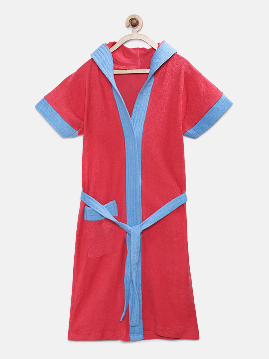 Sand Dune Boys Red & Blue Hooded Bathrobe