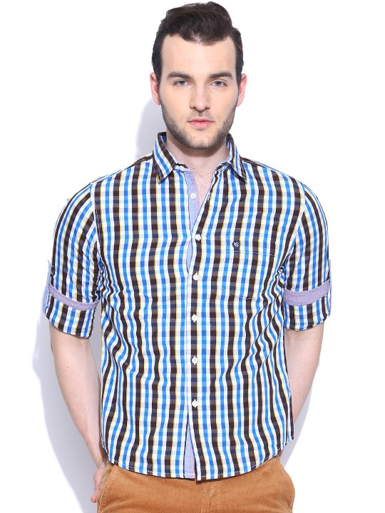 Multicoloured Checked Casual Shirt 39