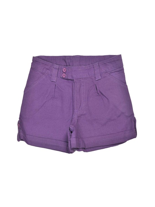 Girls Purple Chino Shorts 3-4Y