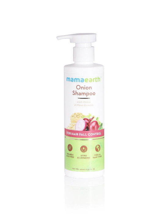 Mamaearth Sustainable Onion Hair Fall Control Shampoo 250 ml