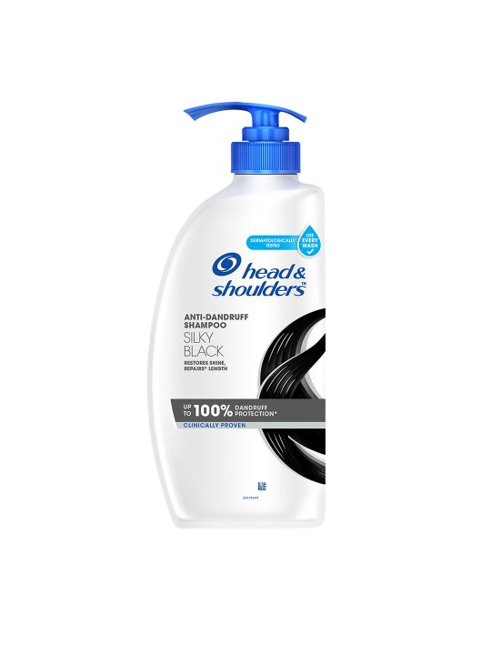 Head & Shoulders Unisex Silky Black Anti Dandruff Shampoo 650 ml